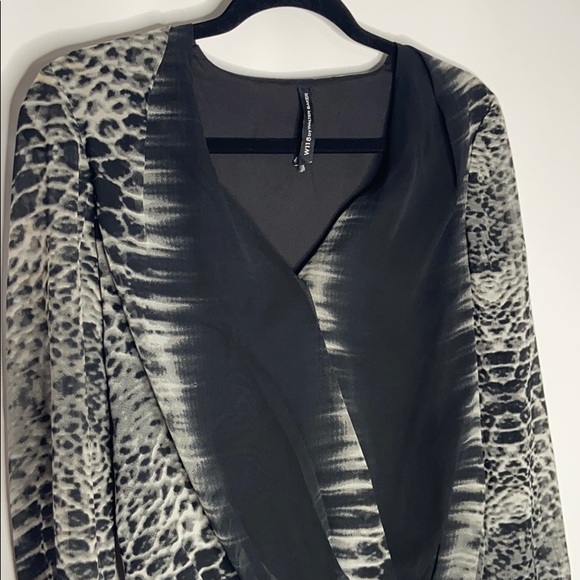 Walter Baker W118 Snakeskin Print Surplice Dress - Picture 7 of 9